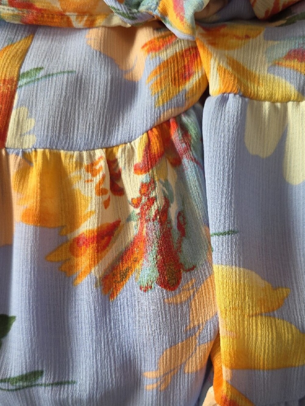 NWT Easel Medium Stunning Floral Tiered Midi/Maxi Dress with Tie-Neck - Picture 7 of 9